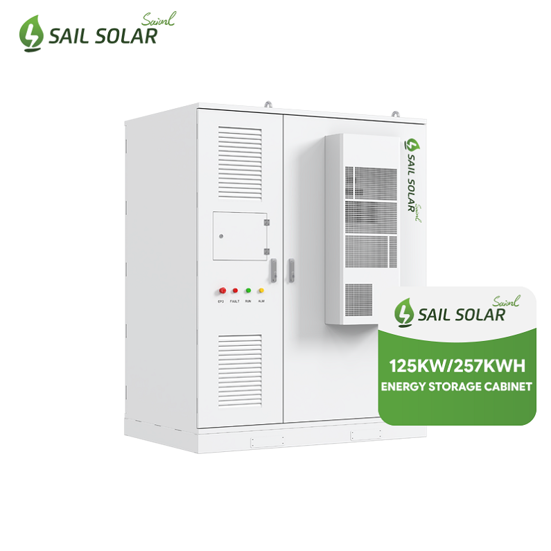 125KW 257KWh Outdoor LiFePO4 Battery Storage System Smart EMS IP55 Protection 10-Year Warranty for Industrial Load Management