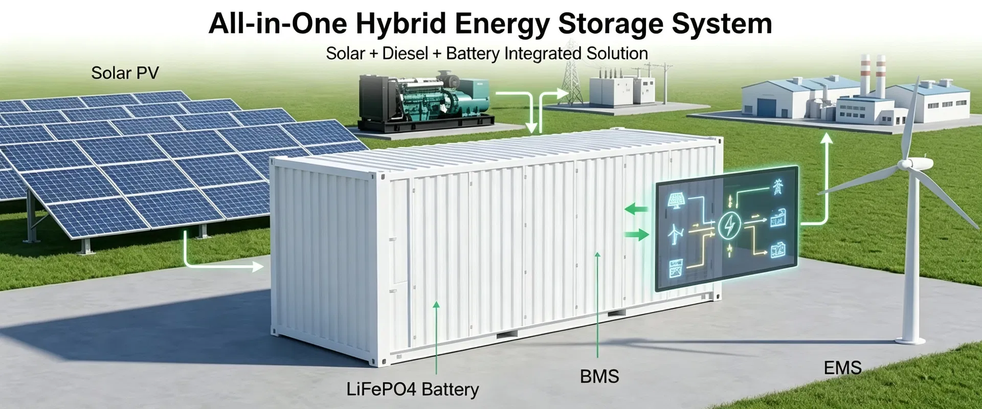 Containerized Energy Storage System Mobile EV Charging Capability for Industrial and off-Grid Projects
