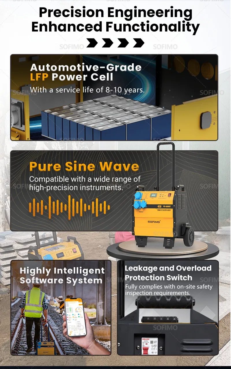 5000W Portable Power Supply LFP Battery