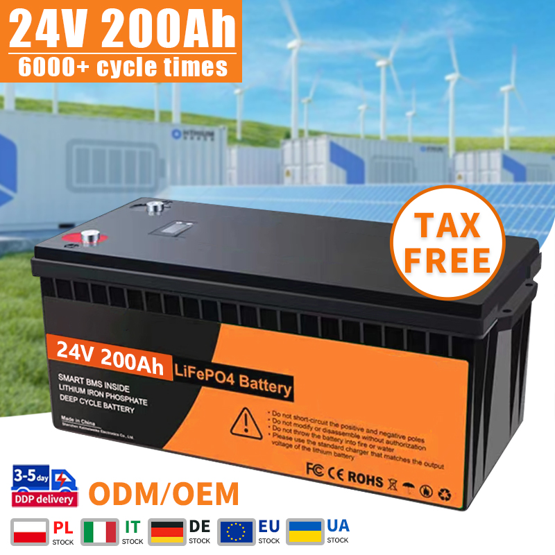 24V 200ah Lithium Iron Phosphate Battery Pack for Solar Energy Storage System 100ah 280ah LiFePO4 Battery Pack