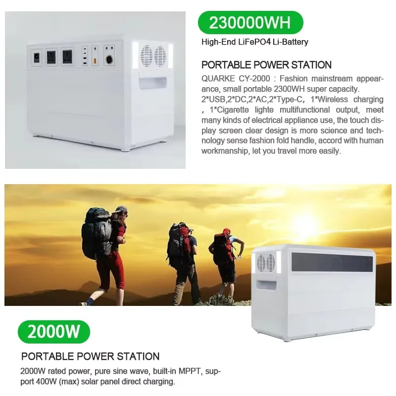 Powerful 3072wh Lithium Battery Solar Generator Portable Power Station for off Grid Energy Solutions