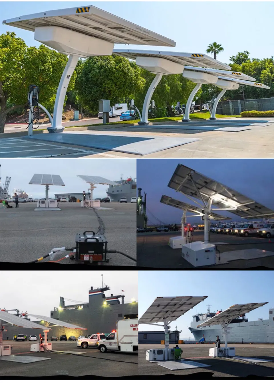 Removable Portable Solar Panel Battery Energy Storage Electric Vehicle Charging Station AC Electric Car EV Fast Charging Station