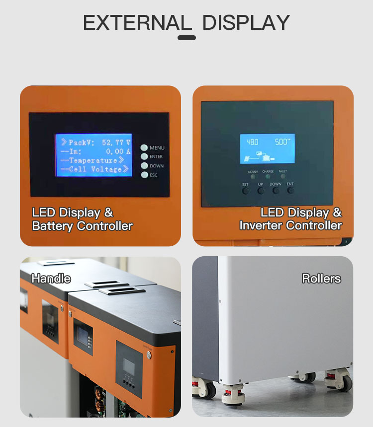 High Capacity 16kWh Lithium Battery 5kW Solar Inverter All One ESS Residential Power Station 51.2V 314Ah LiFePO4 Storage CAN