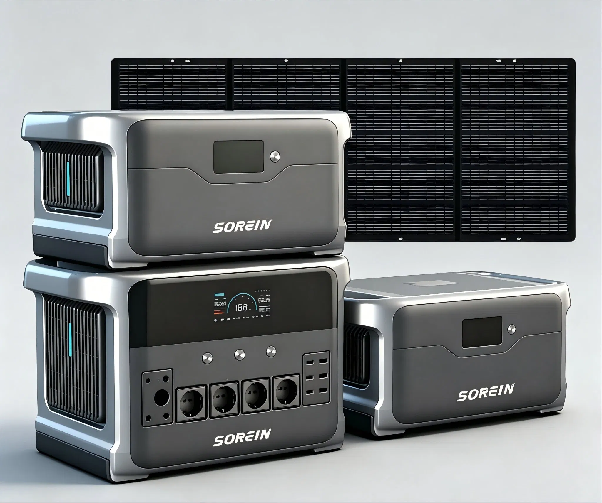 Sorein 3000W Portable Solar Generator 1000W 2000W Portable Power Station 2kw