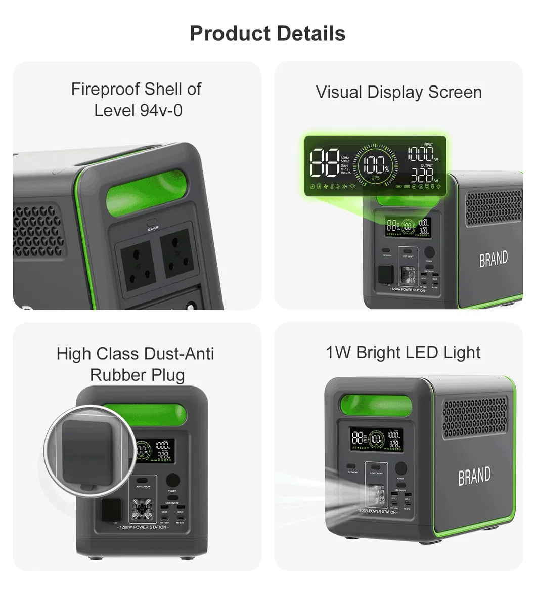 Wholesale Portable Solar LiFePO4 Battery Power Station with UPS