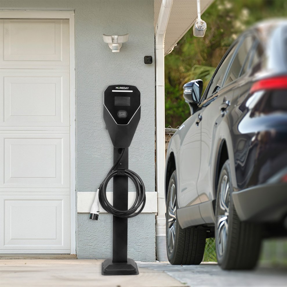 AC EV Charger Wall Box Type 2 European Standard AC Type 2 EV Wallbox Charging Station with Solar System RFID