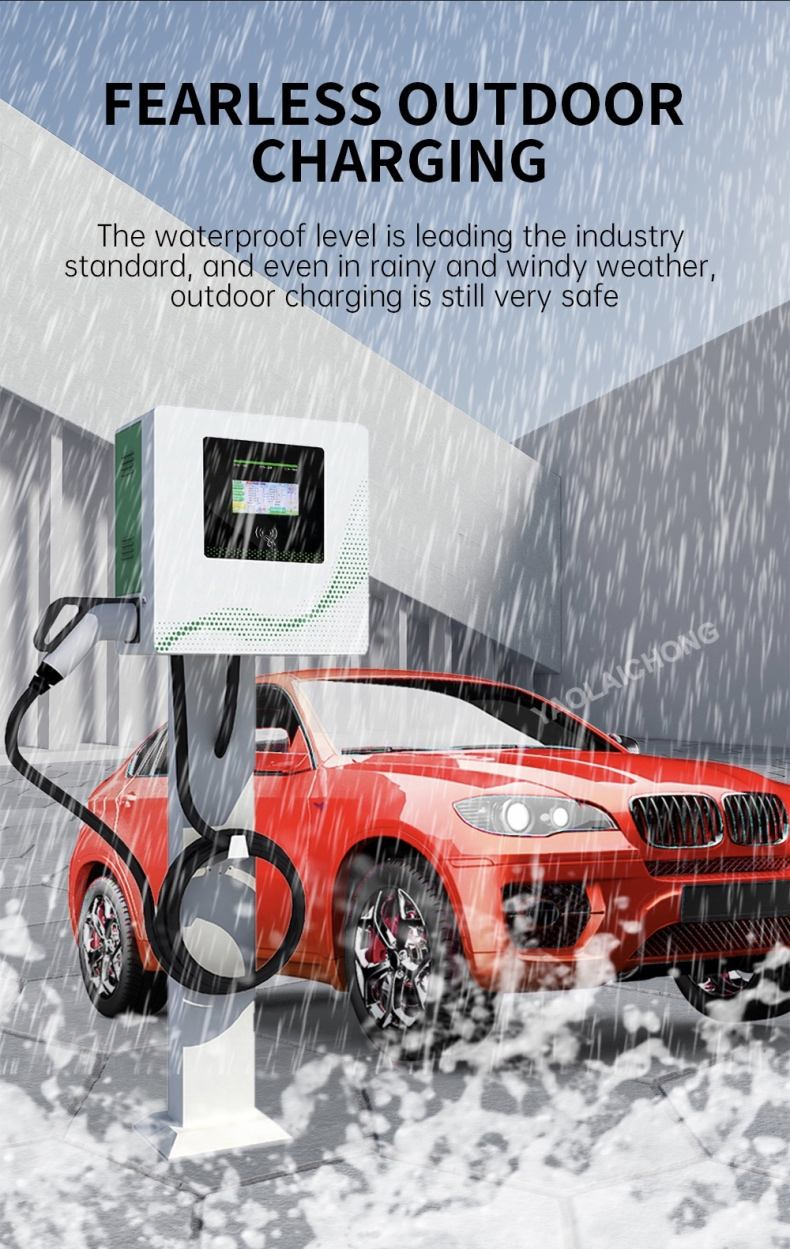 Wall-Mounted 20/30/40kw CCS2 Solar Level 3 DC Fast Electric Car EV Charger Charging Station with Ocpp 1.6j
