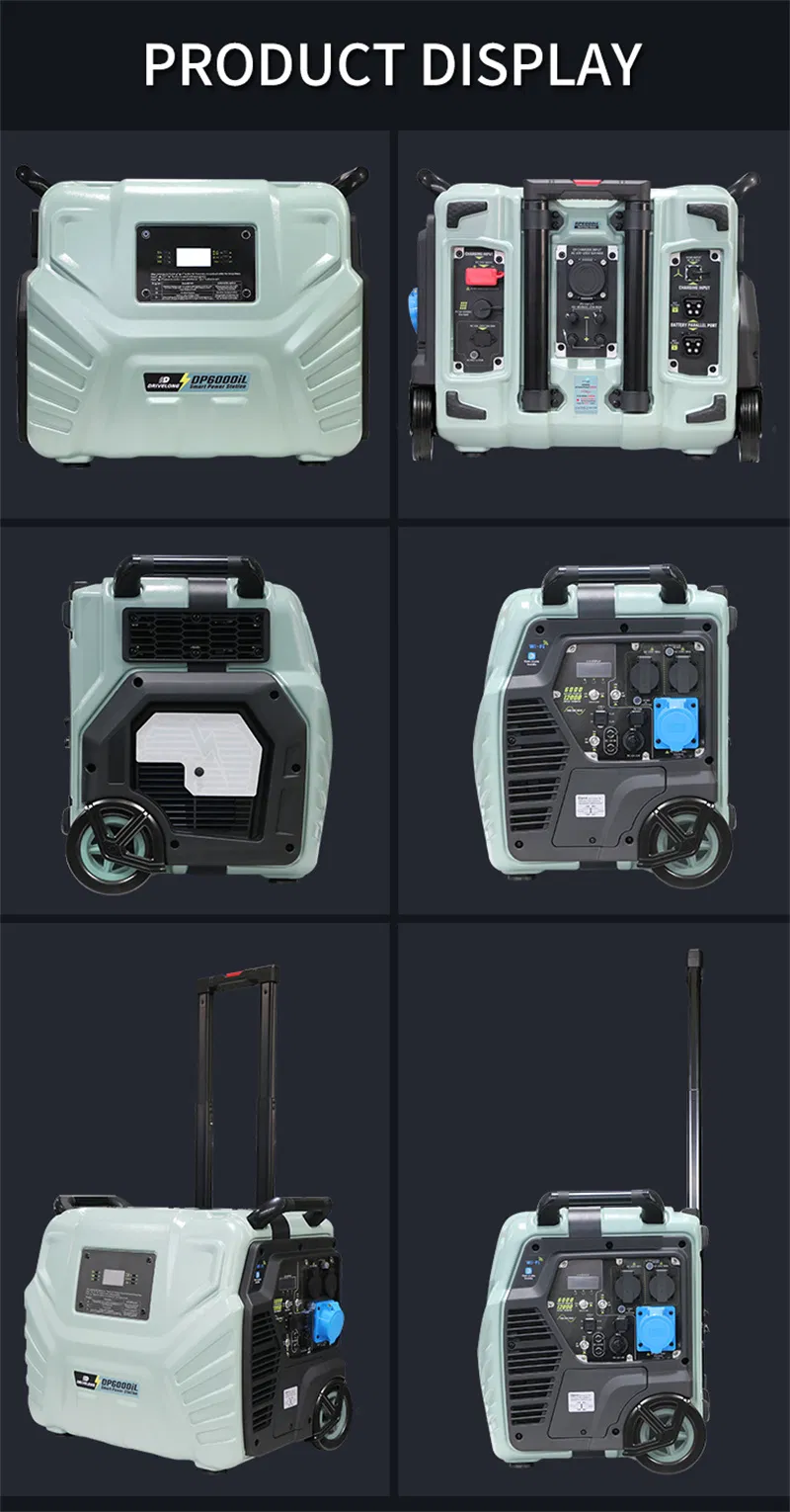 6000W Heavy-Duty 5000W LiFePO4 Portable Power Station with Solar Inverter