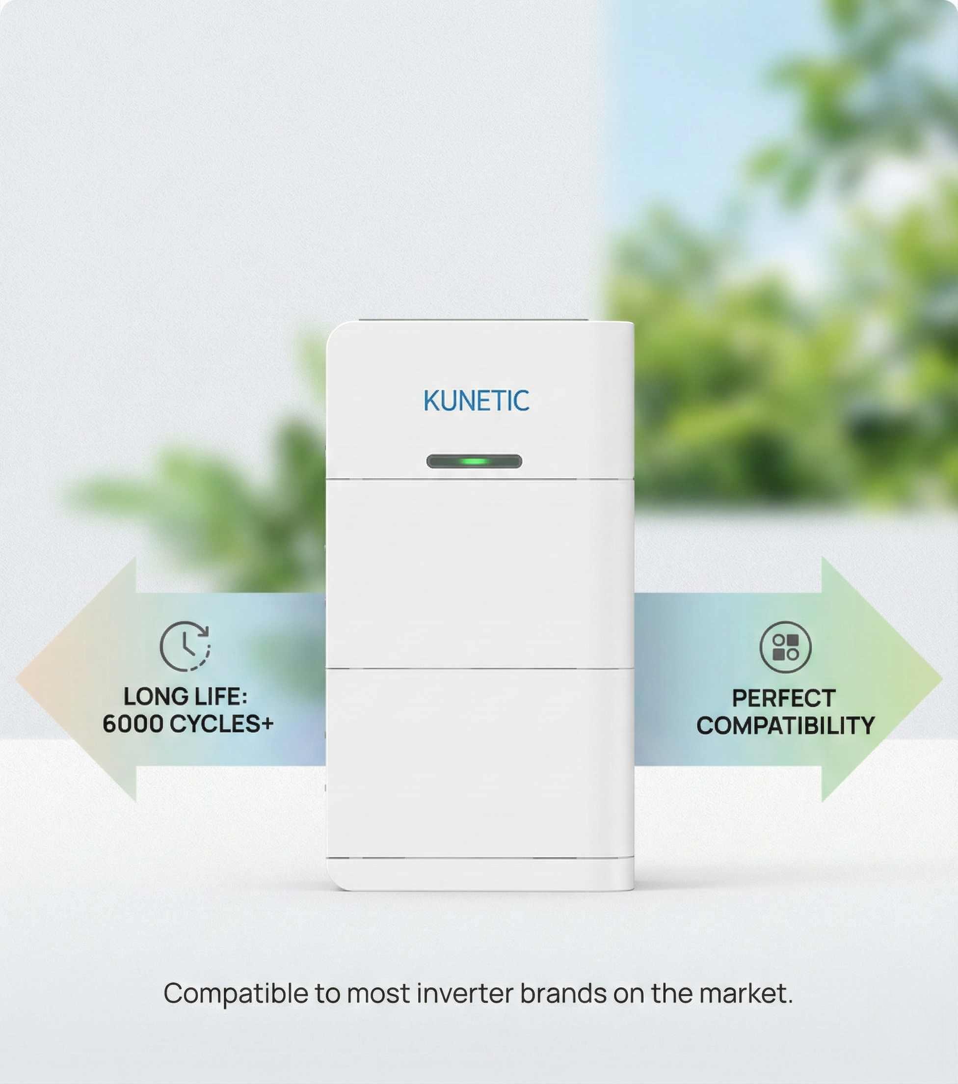 4.8KWH 48V 100AH IP65 All-In-One Floor-Mounted LiFePO4 Deep Cycle Solar Battery Hybrid Grid Residential Energy Storage Backup