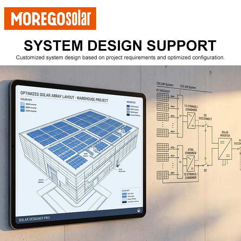 Morego Solar Utility Scale Commercial Storage System 200kW 1MW 1MWh Deye Hybrid Grid-tied BESS Modular LFP Battery Container