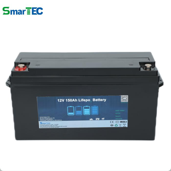 Wholesale Price High-Quality Deep Cycle 12V LiFePO4 Battery 150ah Lithium Iron Phosphate Battery Pack for RV/Motorhome/Marine and Solar System with BMS Monitor