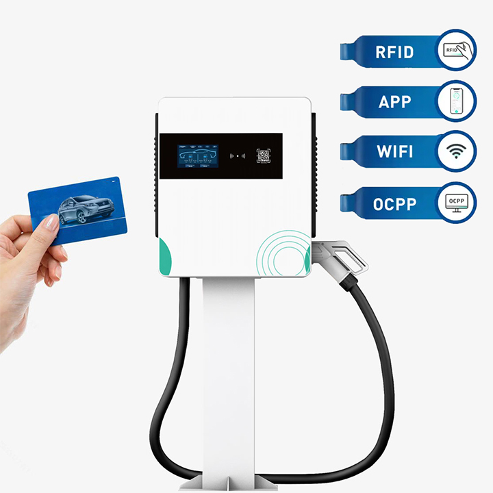 Factory 120kw Commercial Dc Fast Ev Charger Station for Public Parking Lot Use