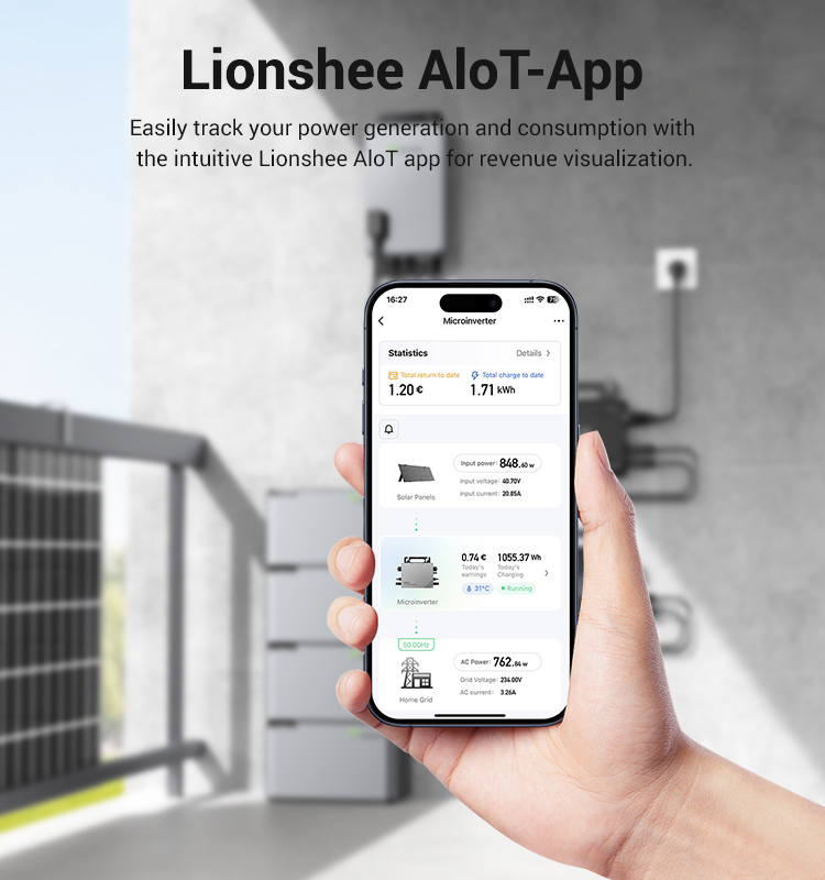 Lionshee LS-H1600 Smart Energy Management System Solar PV Hub EMS 1600W With APP Remote Rea-time Monitoring