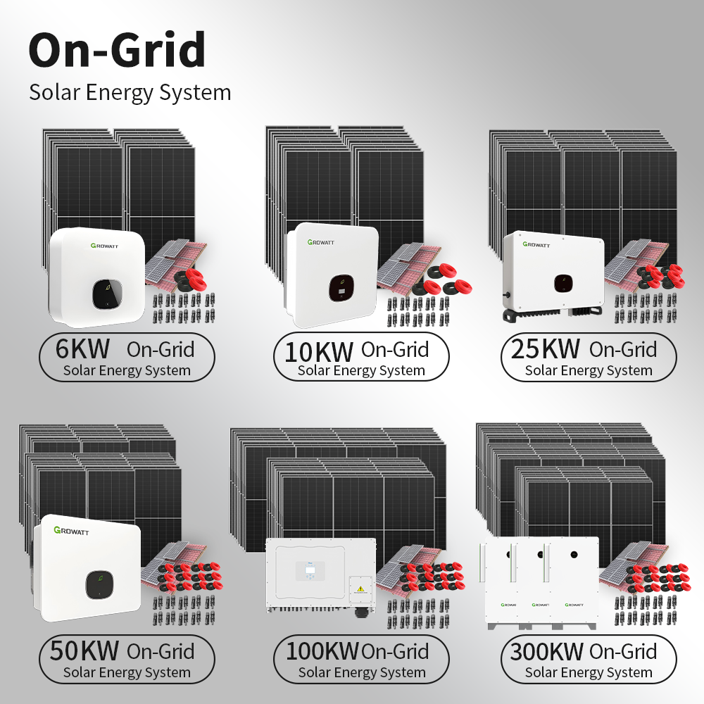 With Solar Panels Single/Three Phase Inverter System Solar Battery 10kw 12kw 20Kw Hybrid Solar Storage System for Home Use