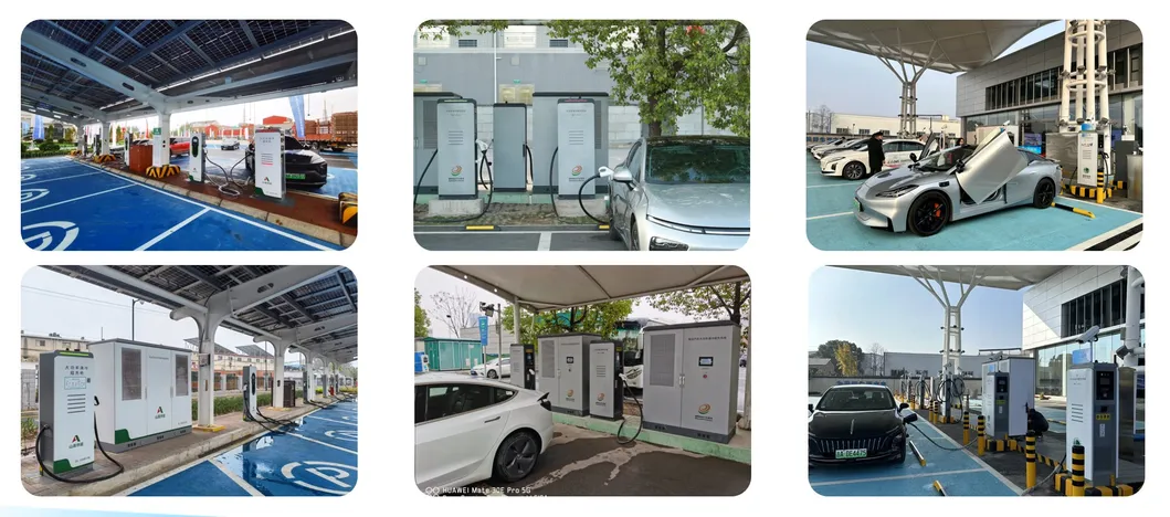 Integrated Dual Ports Photovoltaic Solar Energy Storage DC EV Electric Car/Vehicle/Battery Charging Station