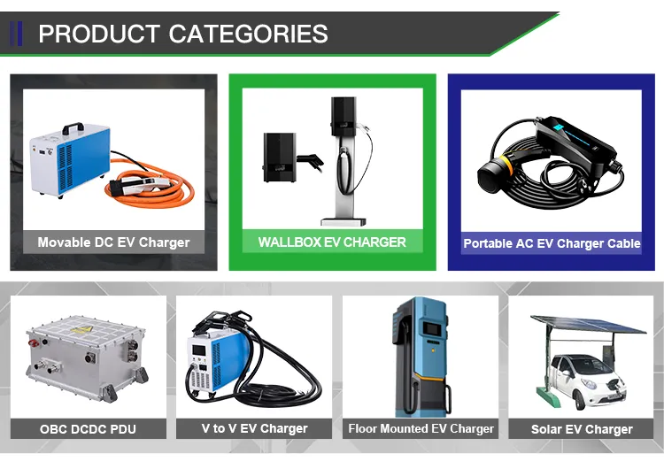 DC 40kw CCS Solar EV Charger Portable EV Charger Manufacturers Charging Station for Electrical Car