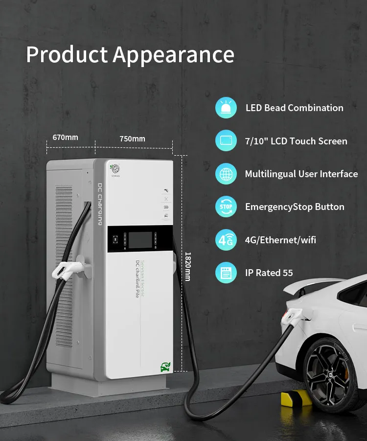 Floor Mount Charging Station with Advertise Screen