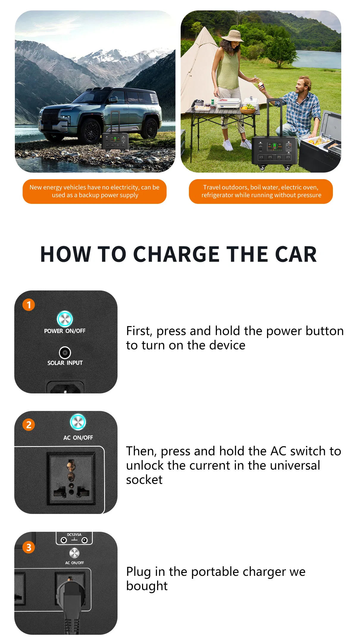 Solar Charging Portable Power Station Detail 3