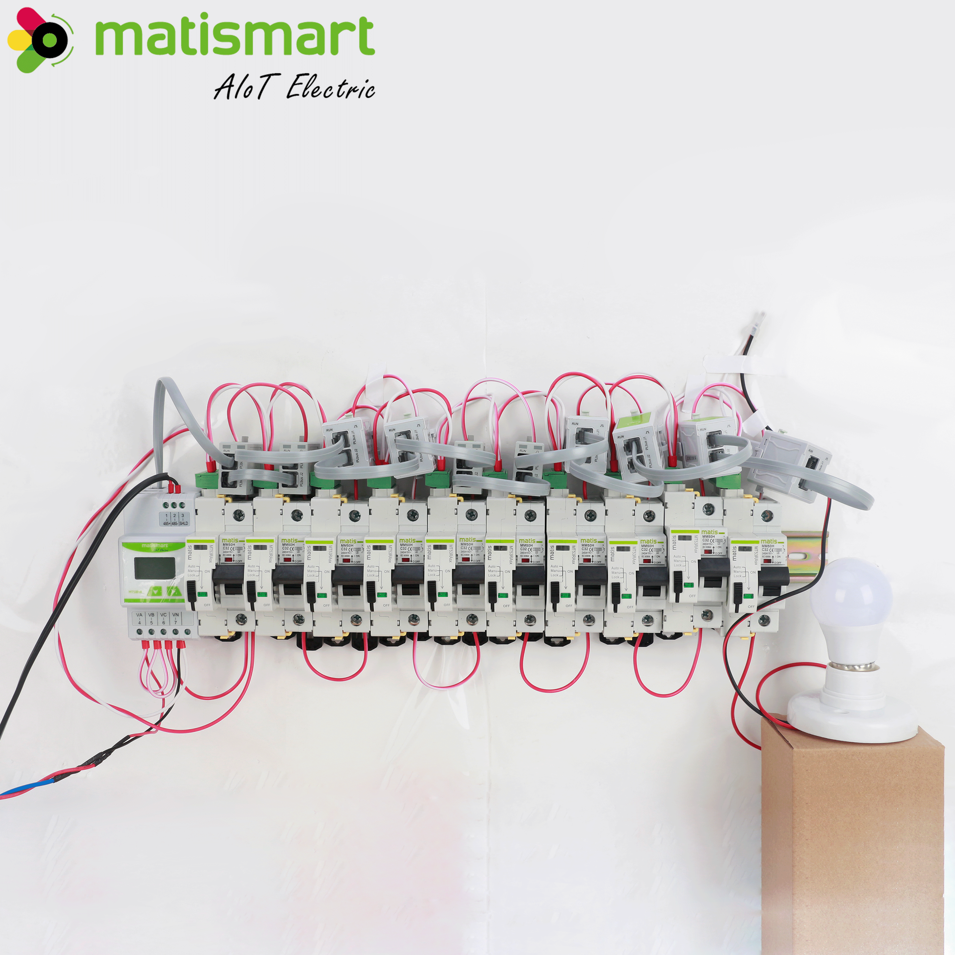 Matismart Smart Home Real Time Energy Monitor MT58 Smart Energy Meter with Current Sensor Power Management EMS System