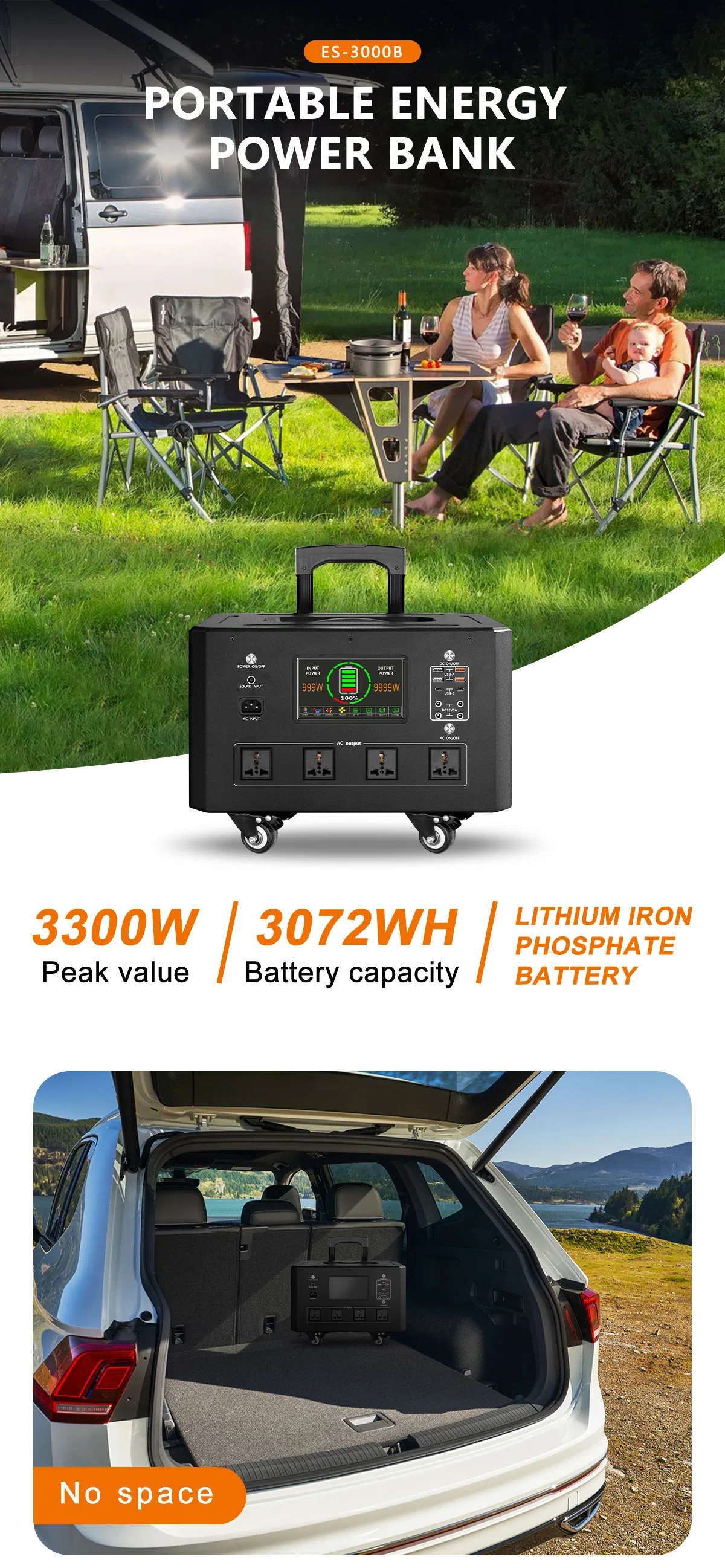 Solar Charging Portable Power Station Detail 1