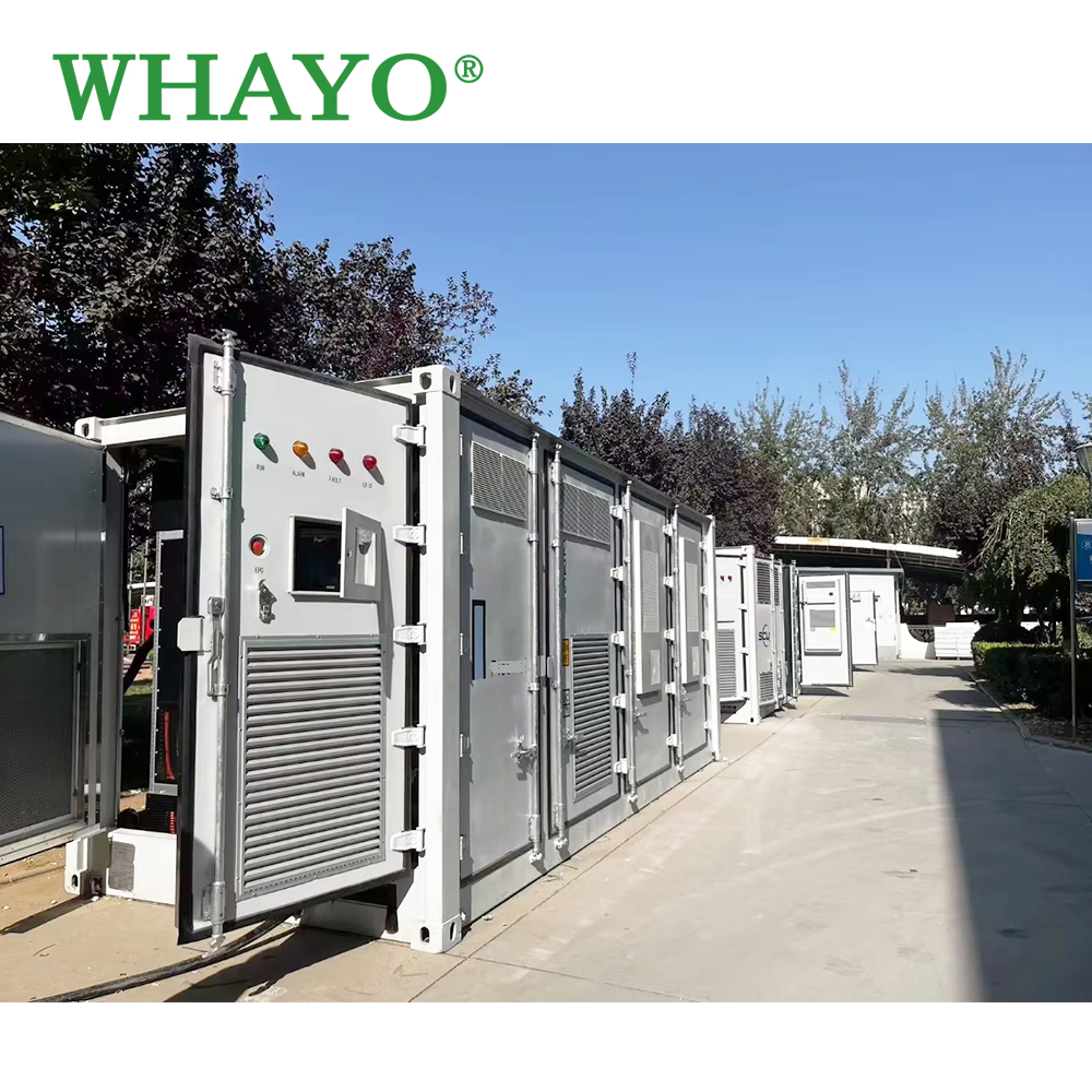 Whayo Utility Scale Battery Storage Container 1MWh 2MWh 5MWh Air Cooling BESS System for Grid Stability and Frequency Regulation