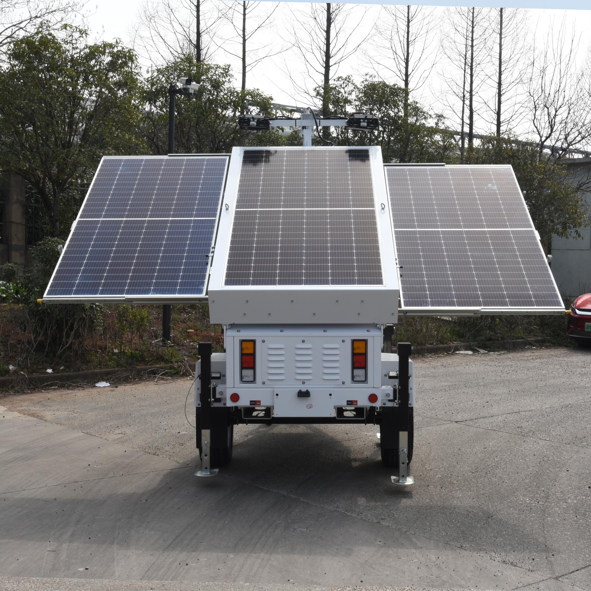 Assembled Solar Hydraulic Lifting Solar Lighting Tower For Outdoors
