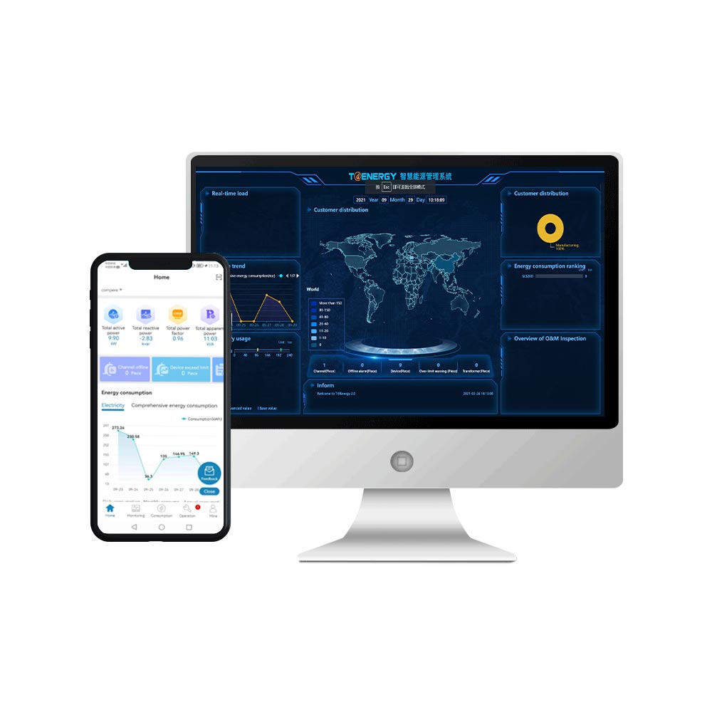 Intelligent Industrial EMS Telemetry Smart Meter Reading Software Energy Monitoring Systems for Green Factory