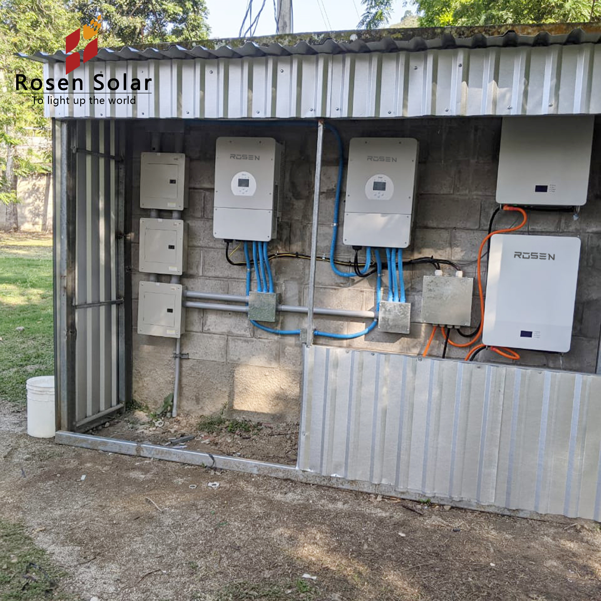 Complete Kit Home 10KW 15KW Off Grid Hybrd Power Inverter Battery Storage Panel Solar Energy System