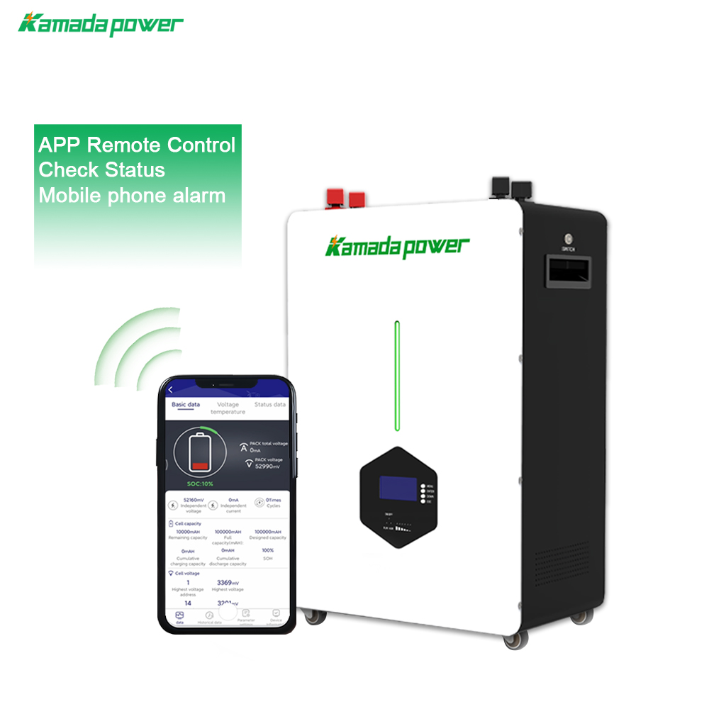 All in One Battery 51.2V 100Ah 200Ah 30kw 50kw Hybrid Inverter 50kWh 100kwh Akku Batterie Home Battery Energy Storage System