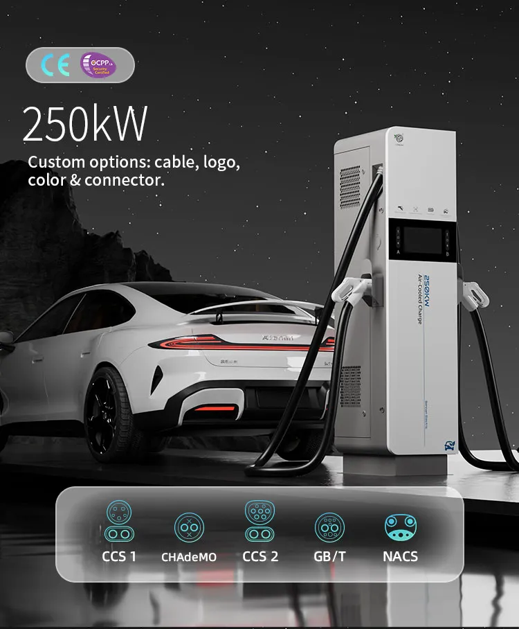 EV Charging Station Air/Liquid-Cooled Super Charger Terminal Detail 1