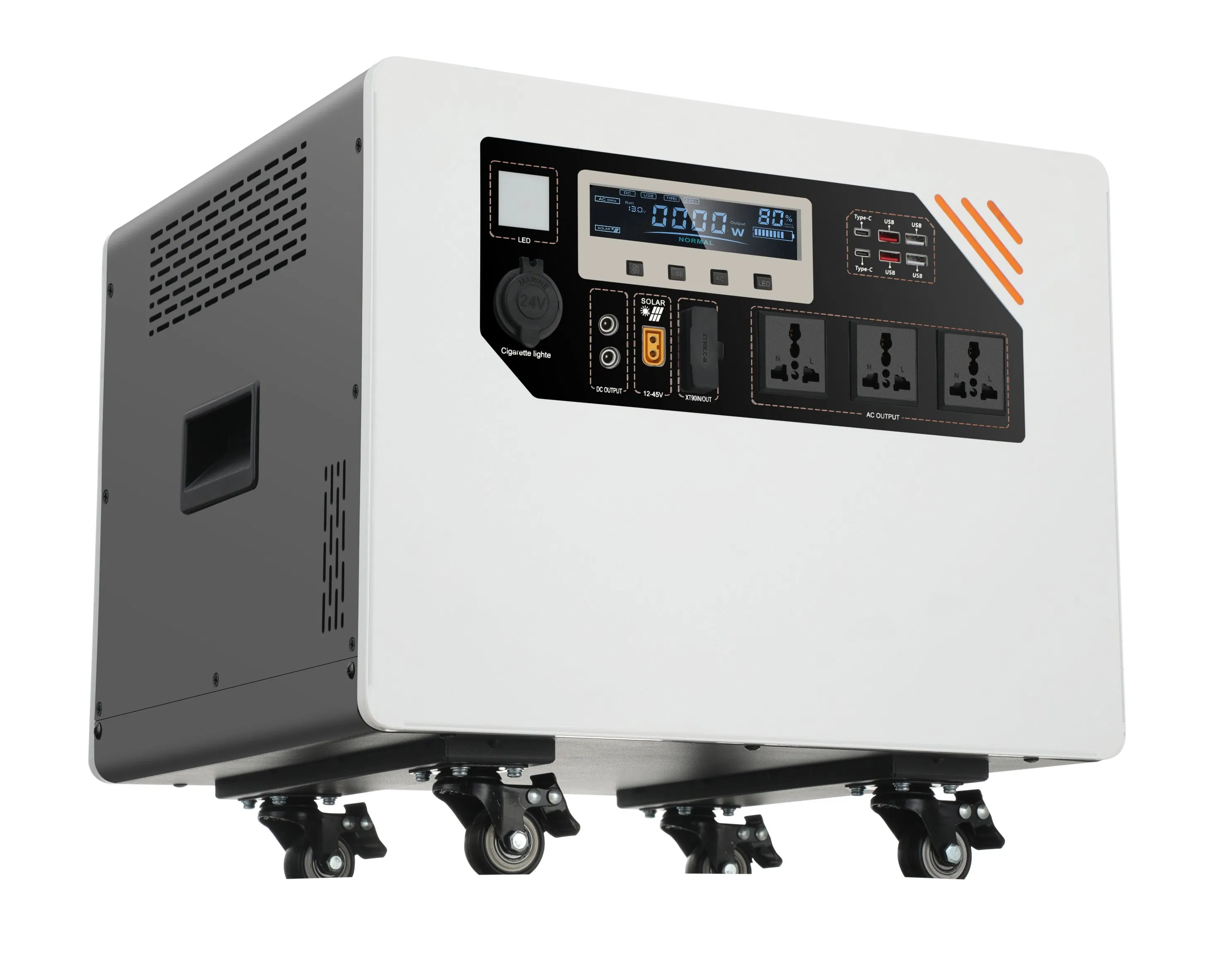 3500W Rechargeable Solar Generator High Power Battery Portable Power Station with Fast Charging for Outdoor Energy System
