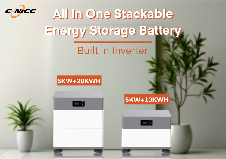 E-Nice 51.2V Residential Solar Battery Storage System All-in-One Lithium Energy Storage System for Home Solar Power