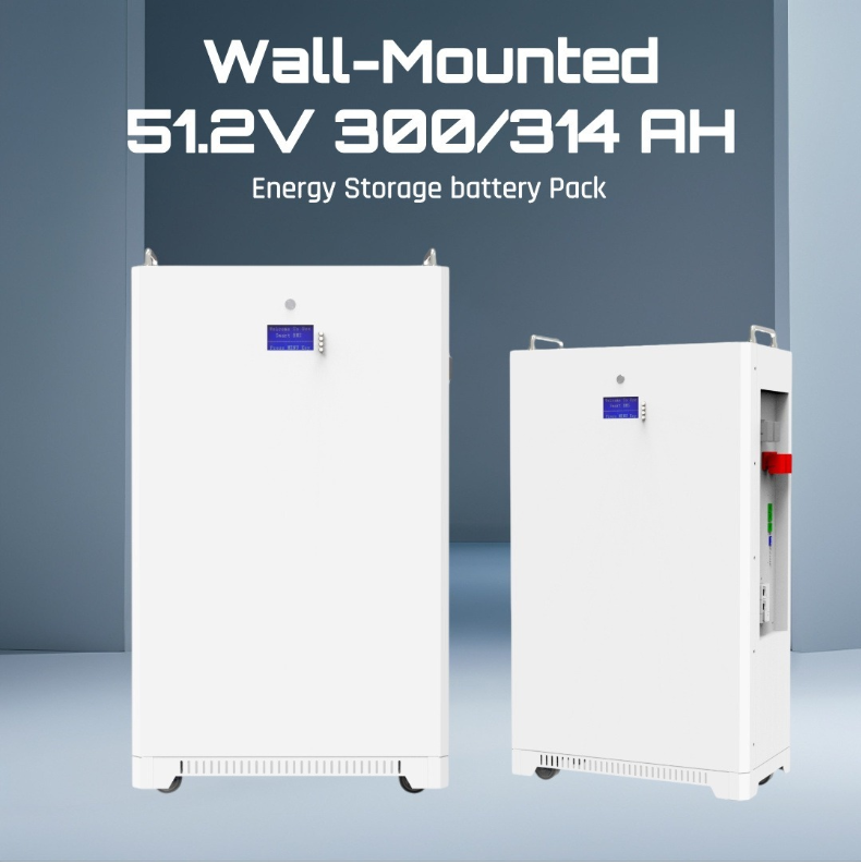 Hysonn 51.2v 48V 300Ah Wall-mounted Stackable Lithium Battery 10Kwh 15Kwh 16Kwh LiFePO4 Energy Storage System For Home Backup