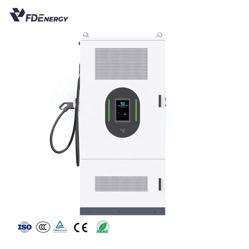 Industrial Solar Energy Storage 125kW Power Cabinet 261kWh Battery Cabinet DC Fast Charger Smart EMS Management