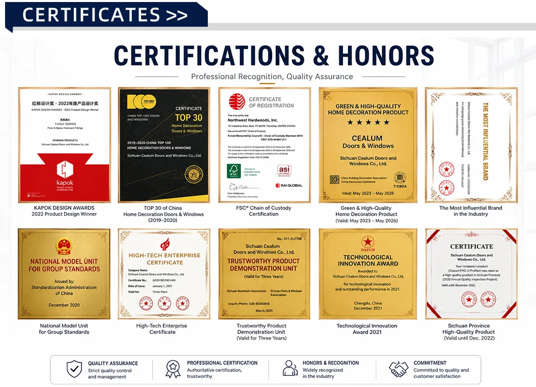 Certifications Quality Assurance
