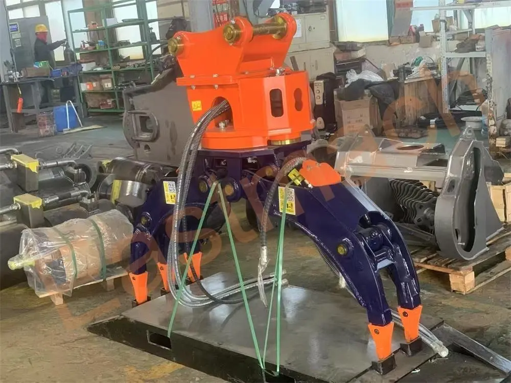 OEM Double Cylinder Wood Grapple for excavator for sale