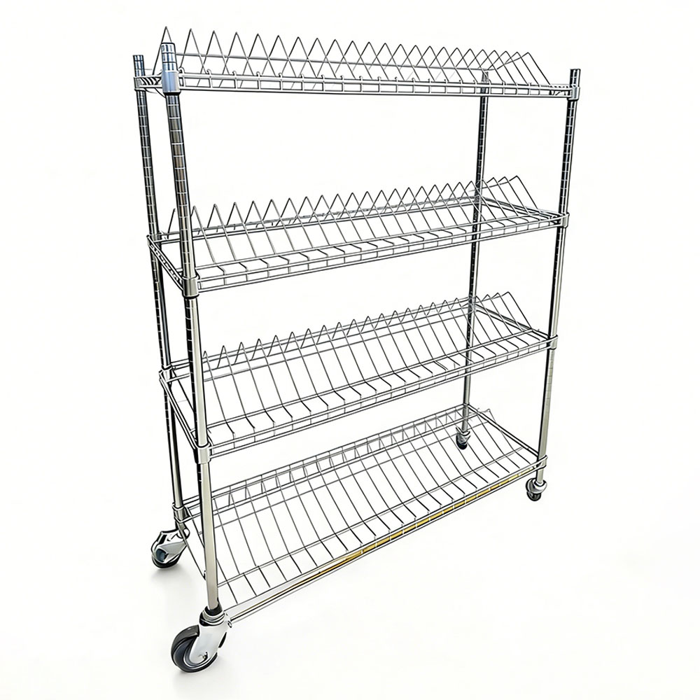 Customizable Mobile Custom Size Racking Wire Mesh Shelving Heavy Duty Industrial Warehouse Storage Shelves