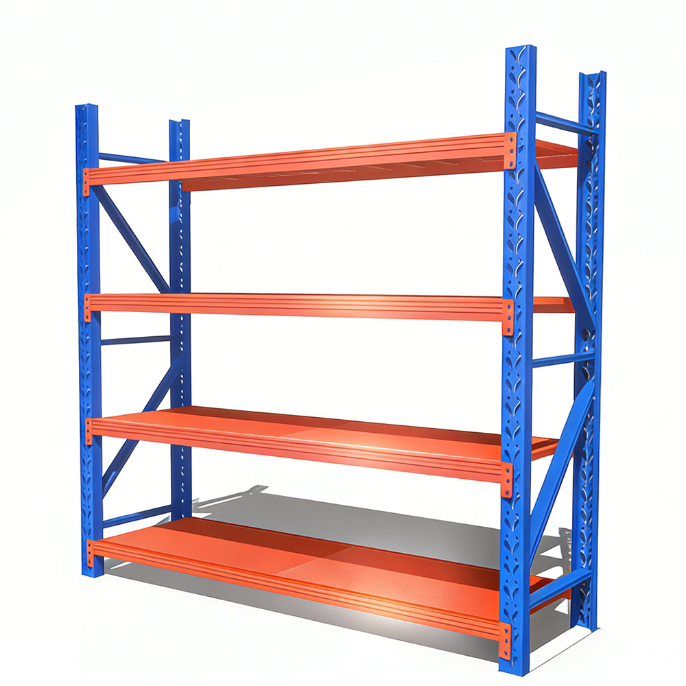 Steel Pallet Racking Adjustable Freestanding Warehouse Shelves System with Powder Coating Customizable Height Length for Factory
