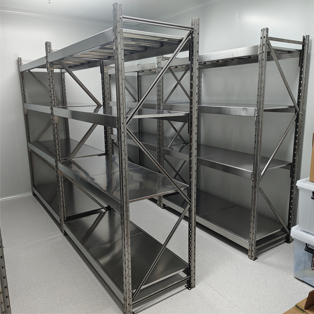 Corrosion-resistant and Durable Stainless Steel Rack Made of 304/201 for Industrial Warehouses