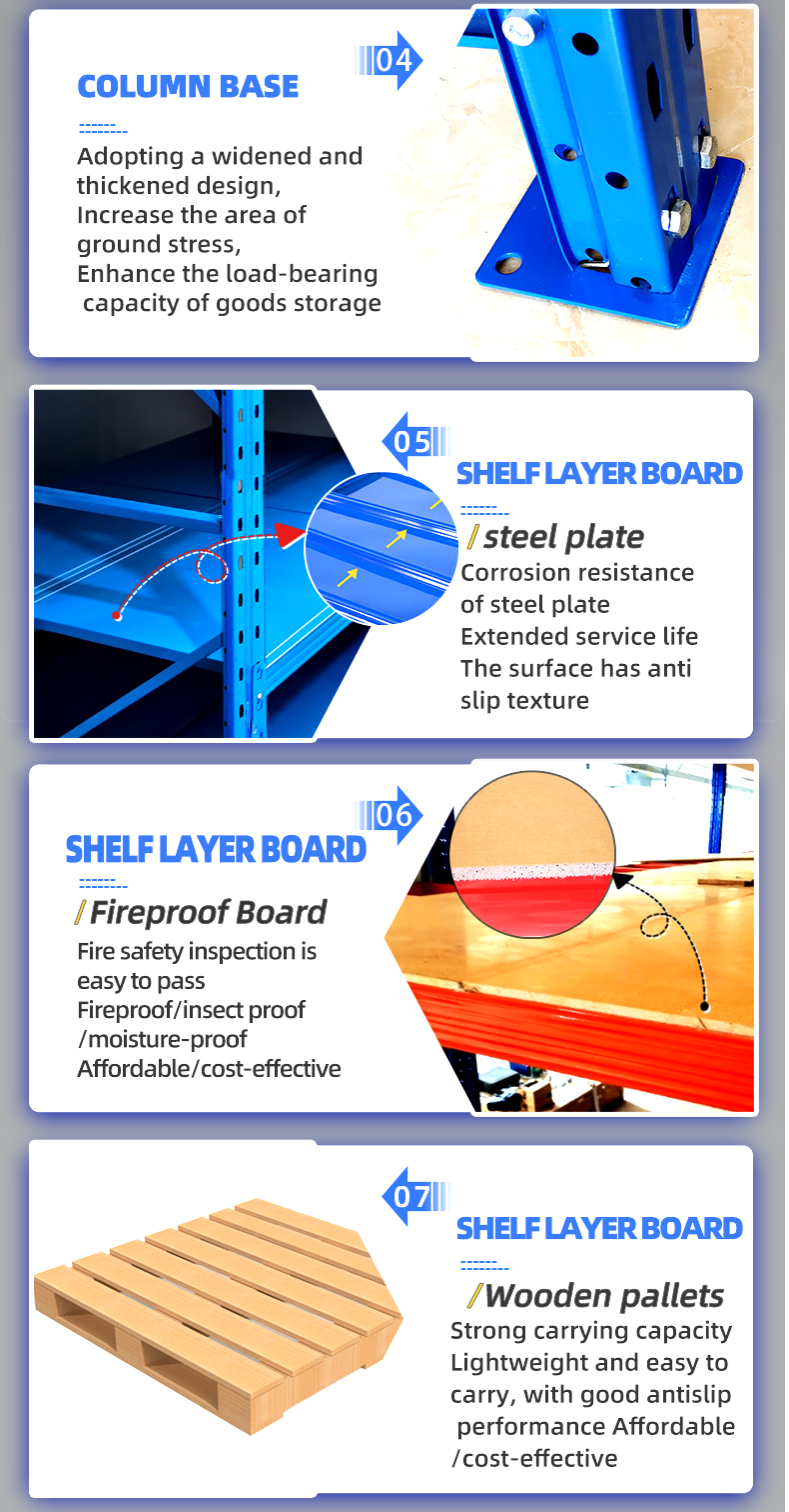 Rack Factory Manufacturer Custom Warehouse Heavy Duty Pallet Racking Storage Shelf From China