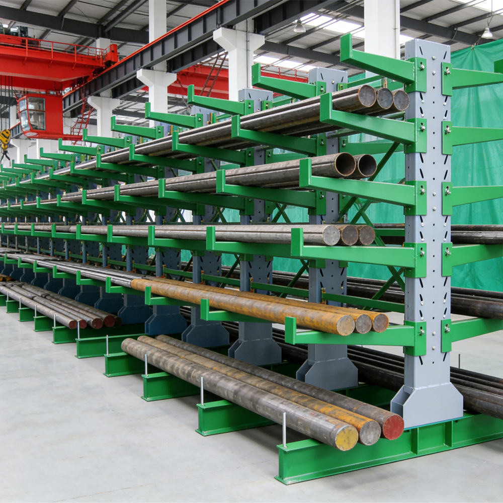 Cantilever Racks Heavy Duty Warehouse Storage System Steel Euro Cantilever Racking for Warehouse Pipe Storage