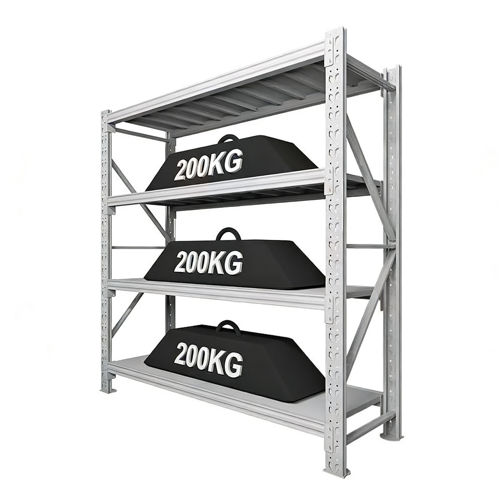 Factory Layer 200kg Powder Coated Steel Adjustable Light Duty Pallet Racking Storage Warehouse Shelves & Units