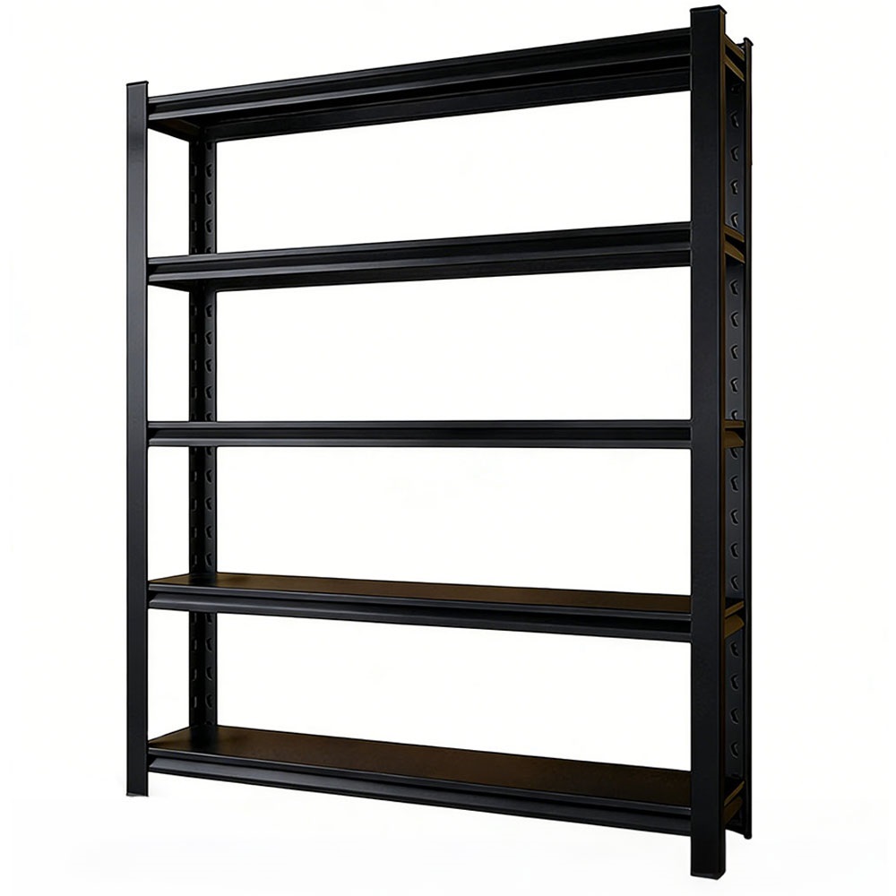 Customized Boltless 5-Tier Cold Rolled Steel Storage Shelf Easy Assembly Adjustable Keyhole Rack for Home Shelving