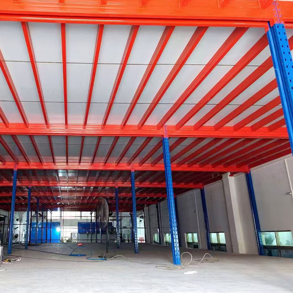 Multi-Level Mezzanine Rack System Steel Platform Storage Heavy Duty Steel Mezzanine Racking Platform