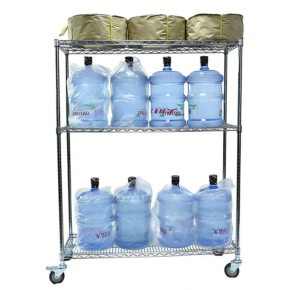 Customized Multi Layer Chrome Plated Wire Shelving Wire Mesh Shelving Rack for Warehouse & Commercial