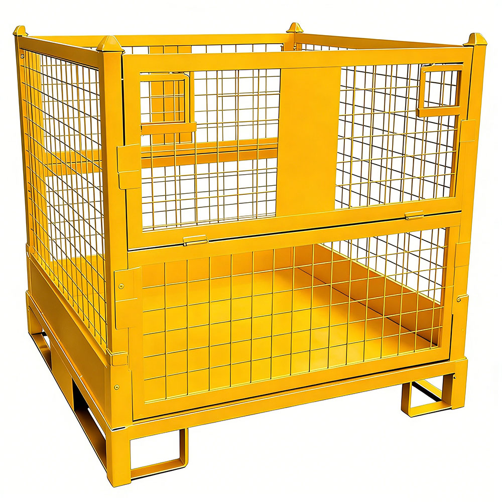 Customized Stacking Storage Cages Warehouse Storage Cages Metal Wire Mesh Cage for Factory