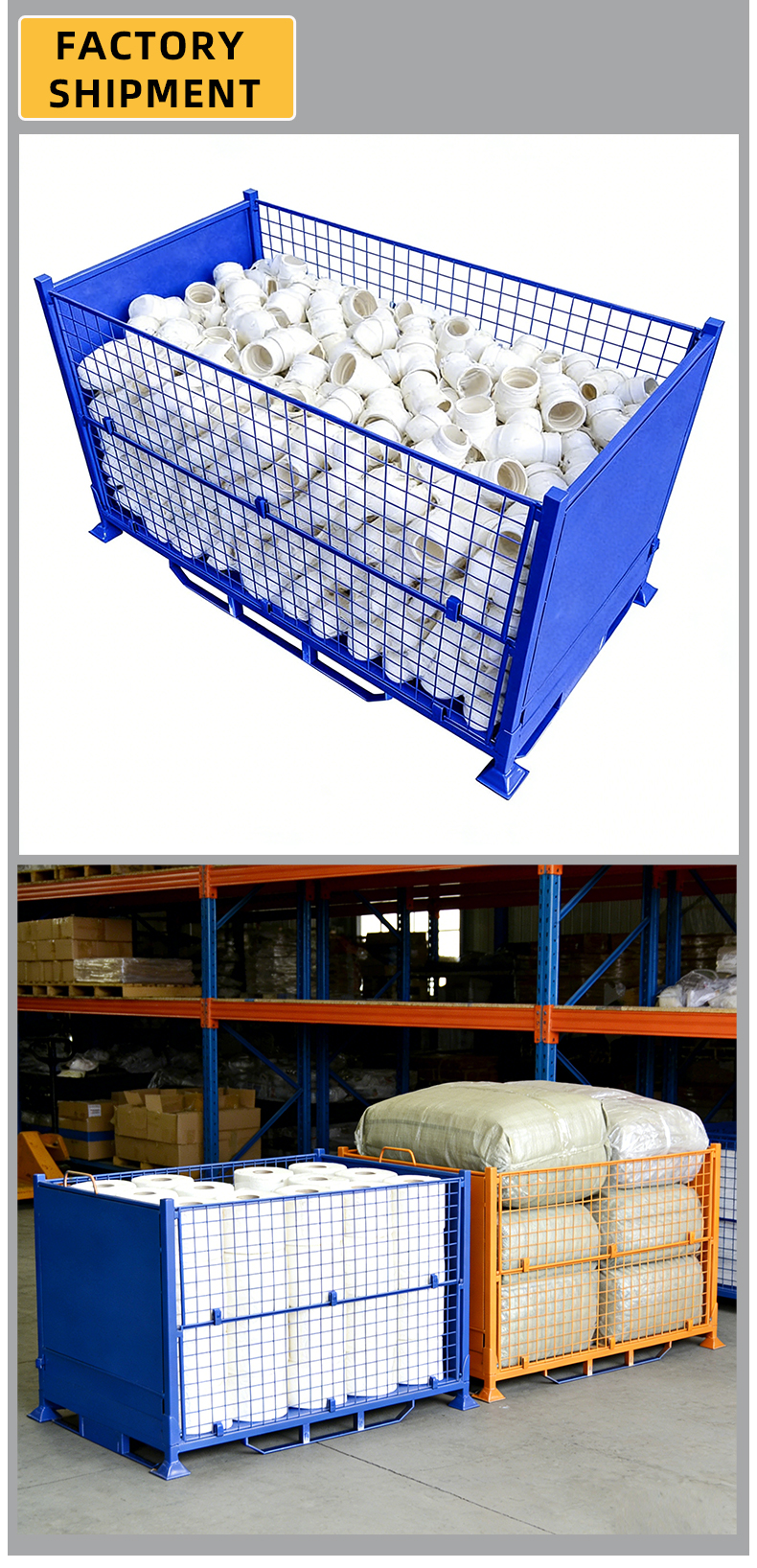 Industrial Folding Storage Cage Warehouse Cage Collapsible Storage Cage