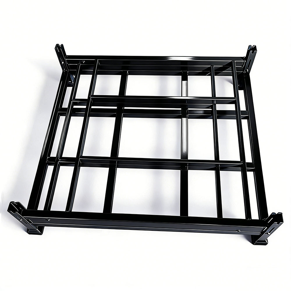 Custamizable Stackable Heavy Duty Foldable Stacking Rack Cold Rolled Steel Storage Cage Warehouse Cargo Rack for Industrial