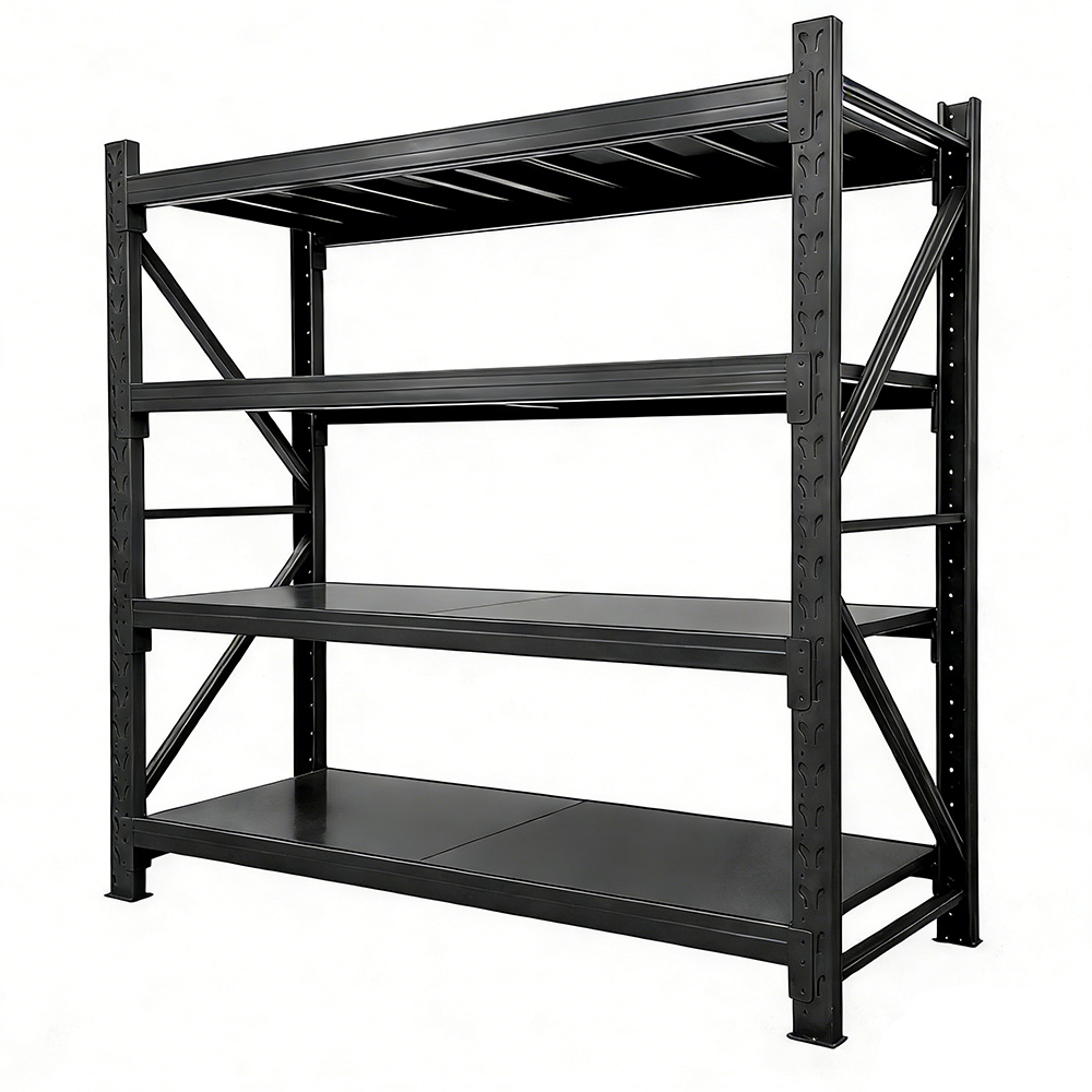 Warehouse Storage Pallet Racking Light Duty 100kg Steel Shelves Boltless Adjustable Powder Coated