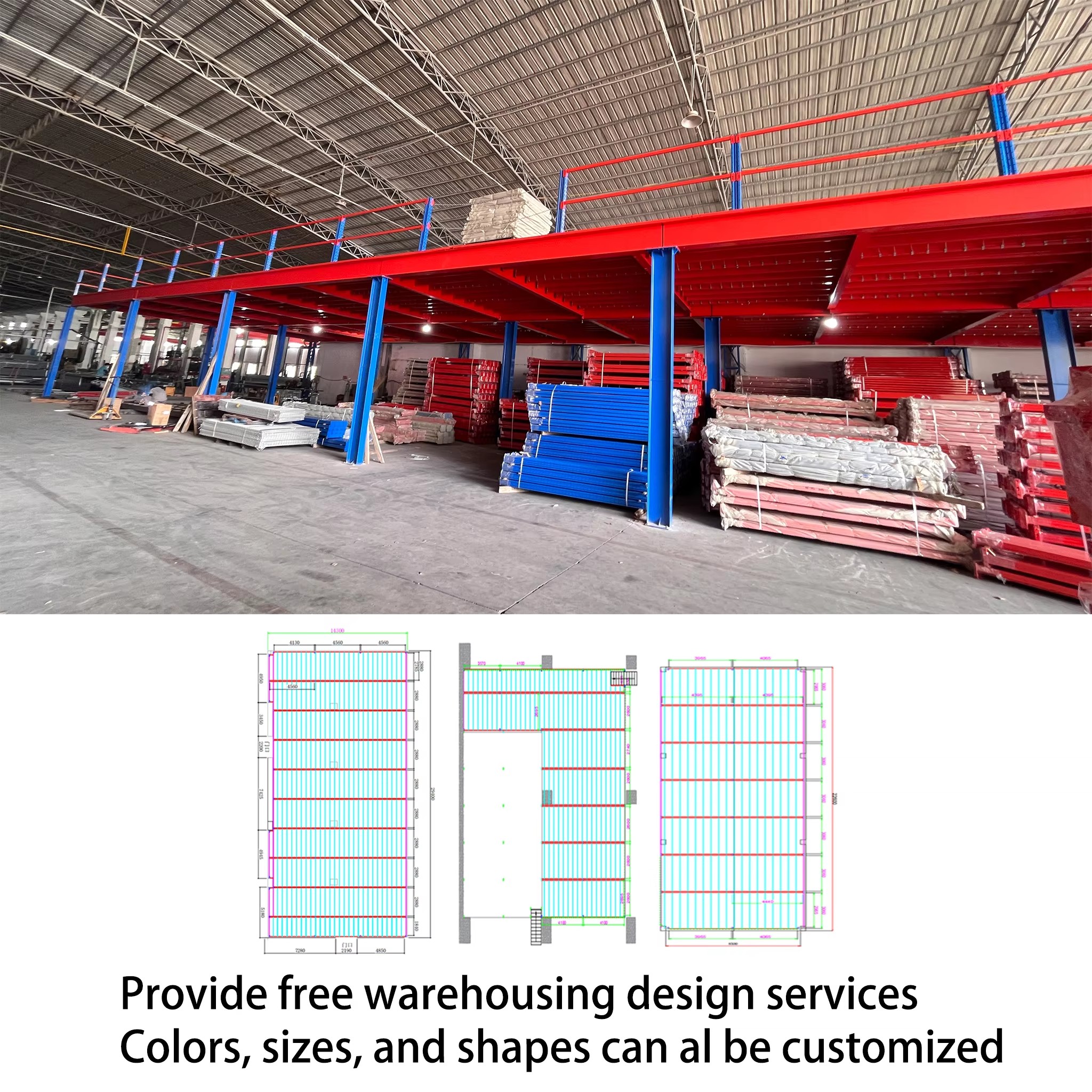 Corrosion-resistant and Durable Stainless Steel Rack Made of 304/201 for Industrial Warehouses